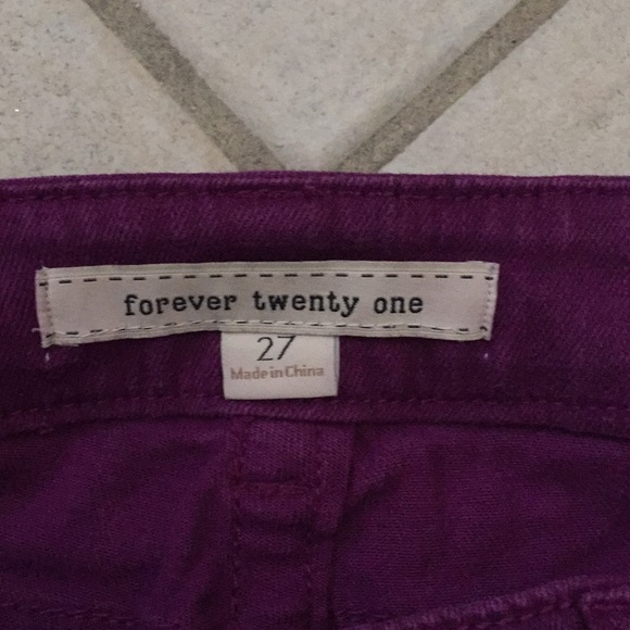 Purple denim jeans - Picture 2 of 4